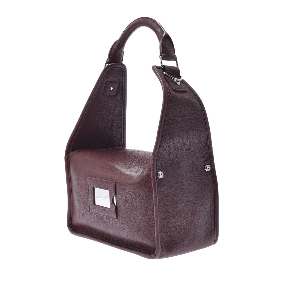 Balenciaga Shoulder Burgundy Bag Leather Red